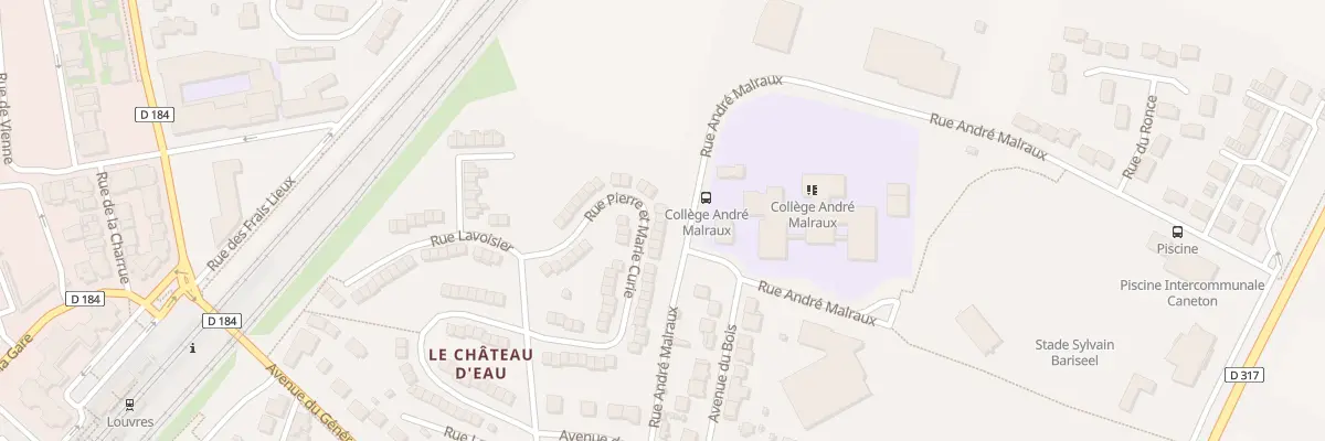 Plan du 46 Rue Pierre et Marie Curie à Louvres