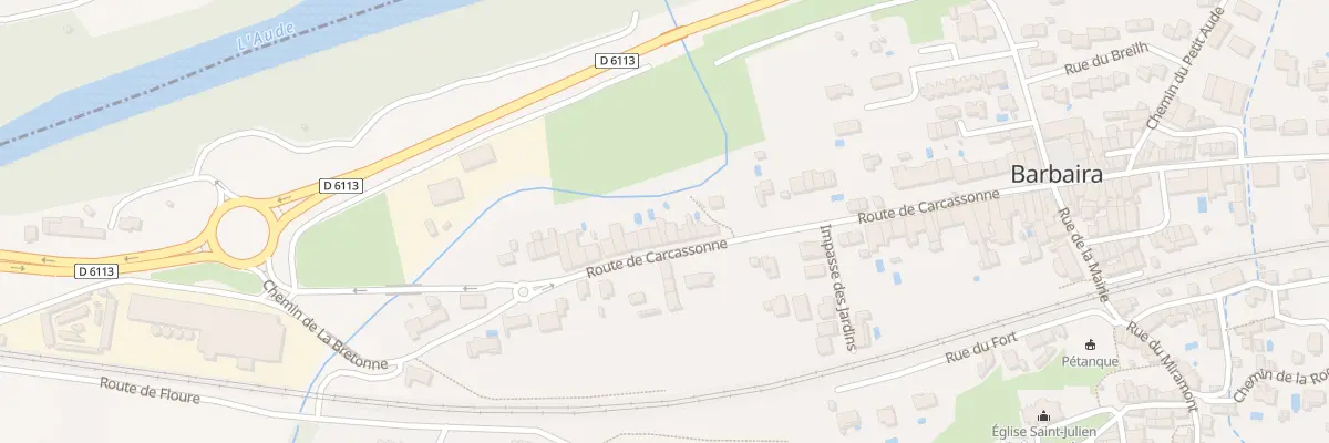 Plan du 36B Rte de Carcassonne à Barbaira