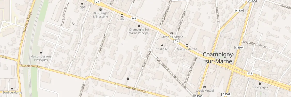 Plan du 6 Rue Guittard à Champigny-sur-Marne