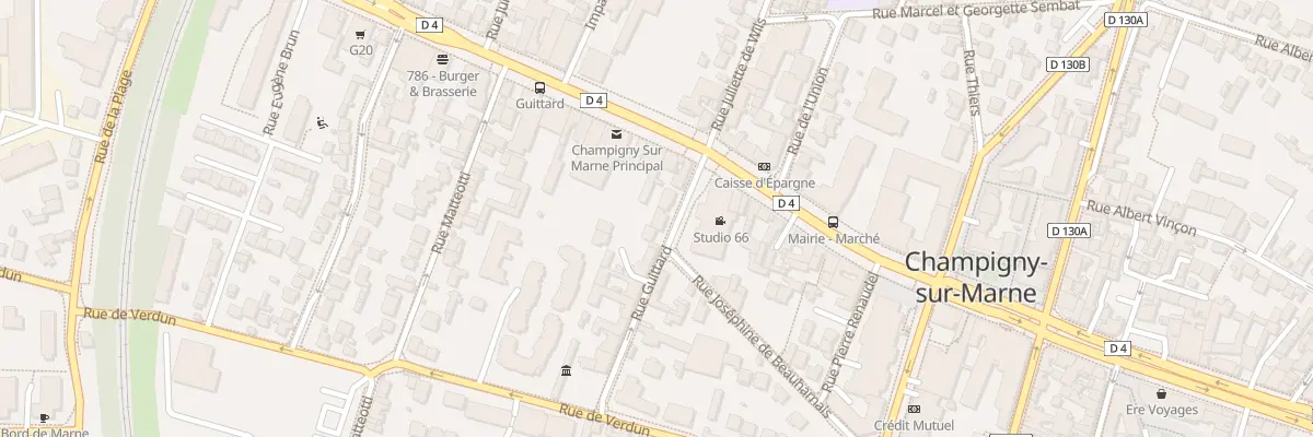 Plan du 4T Rue Guittard à Champigny-sur-Marne