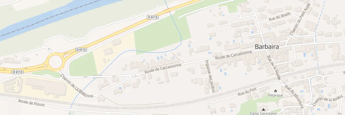 Plan du 32 Rte de Carcassonne à Barbaira