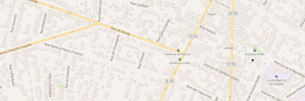 Plan du 11 Rue de Bondy à Villemomble