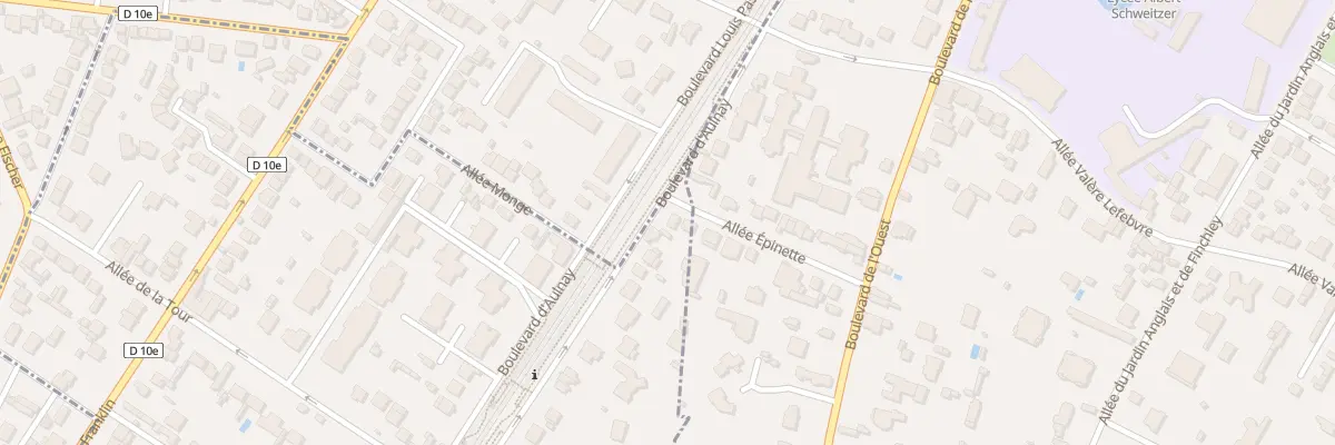 Plan du 104 Bd d’Aulnay à Villemomble
