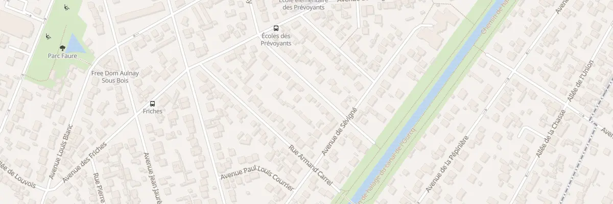 Plan du 62 Av du Raincy à Aulnay-sous-Bois