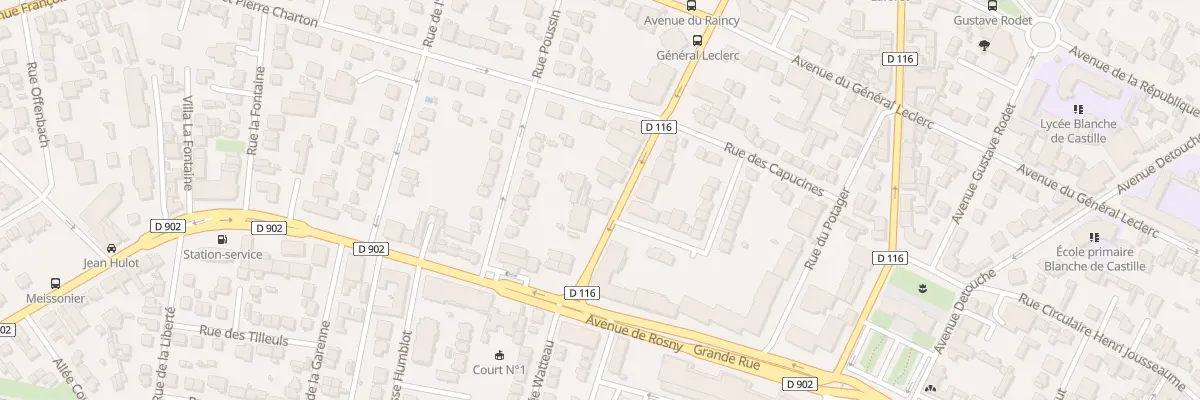 Plan du 11 Av du Raincy à Villemomble