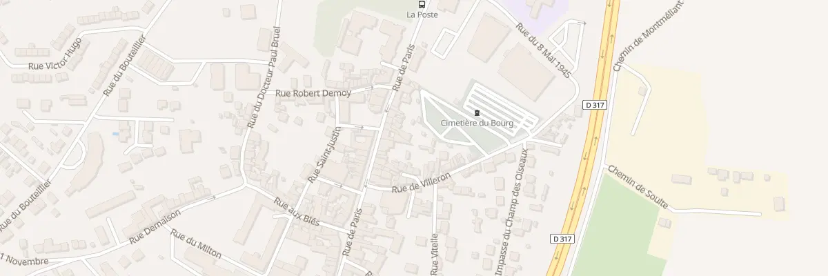 Plan du 70 Rue de Paris à Louvres