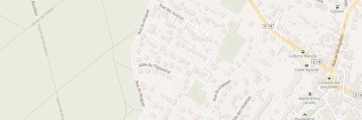 Plan du 33 Rue des Acacias à Orry-la-Ville