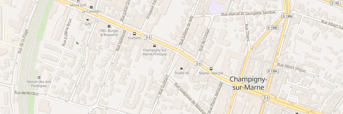Plan du 2B Rue Guittard à Champigny-sur-Marne
