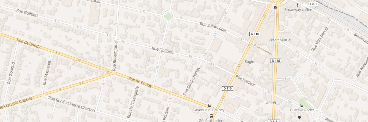 Plan du 11 Rue Guilbert à Villemomble