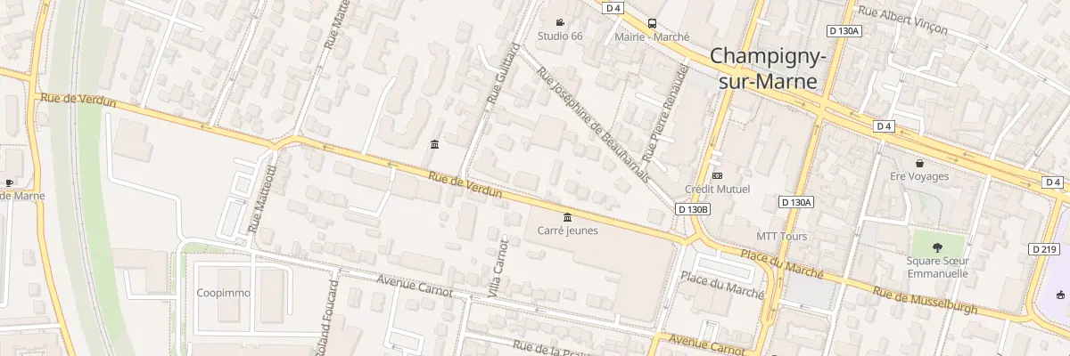 Plan du 203 Rue de Verdun à Champigny-sur-Marne