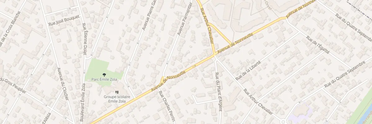 Plan du 38 Av de Nonneville à Aulnay-sous-Bois