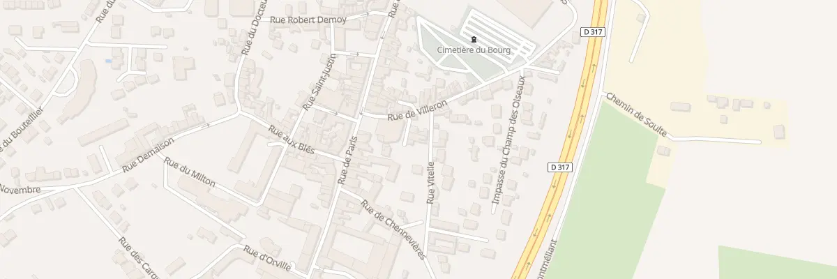 Plan du 3 Rue Vitelle à Louvres