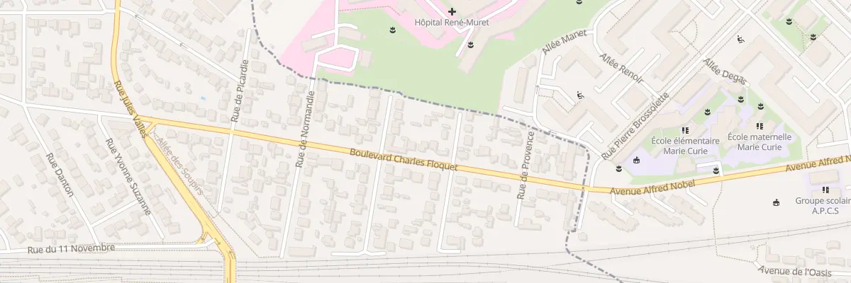 Plan du 111 Bd Charles Floquet à Aulnay-sous-Bois