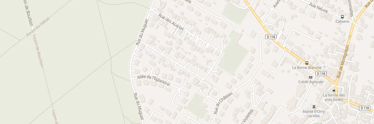 Plan du 40 Rue des Acacias à Orry-la-Ville