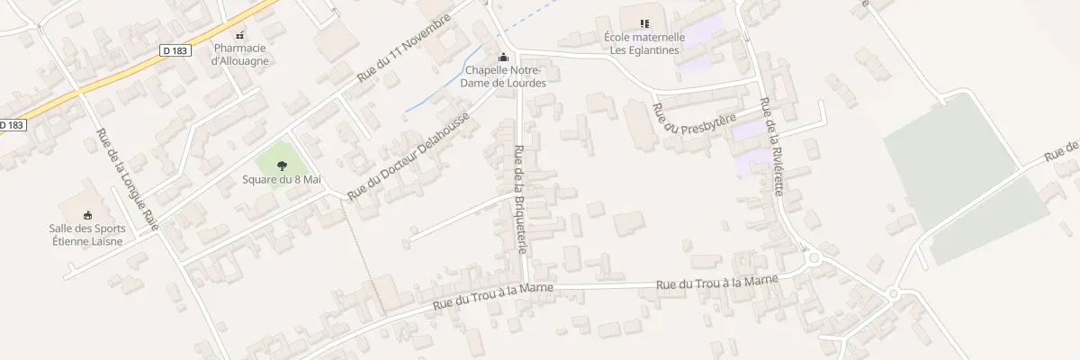 Plan du 7 Rue de la Briqueterie à Allouagne