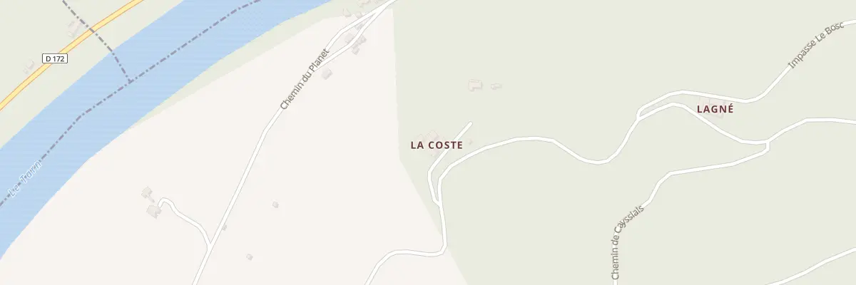 Plan du 5039 La Coste à La Bastide-Solages