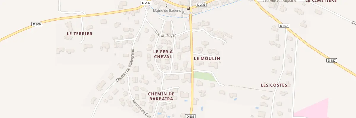 Plan du 6 Rue du Fer à Cheval à Badens