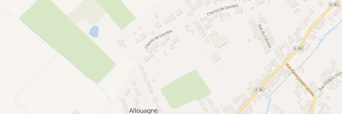 Plan du 66 Che de Derrière à Allouagne