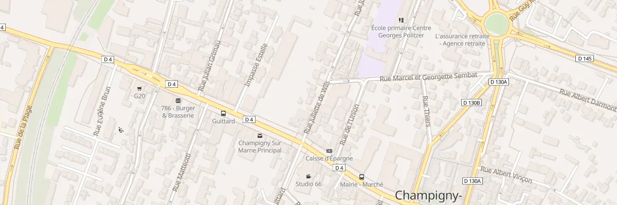 Plan du 3 Rue Juliette de Wils à Champigny-sur-Marne