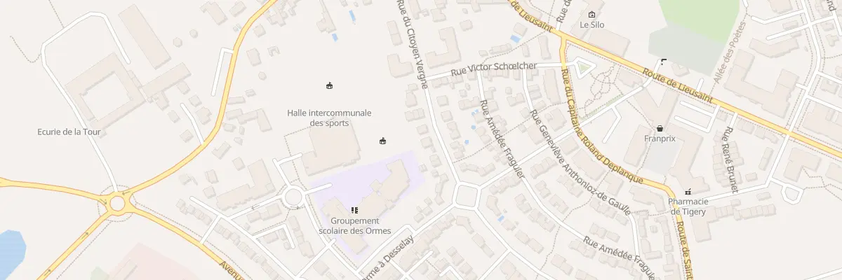 Plan du 6 Rue Victor Schoelcher à Tigery