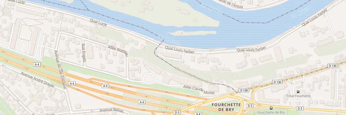 Plan du 101 Quai Louis Ferber à Bry-sur-Marne