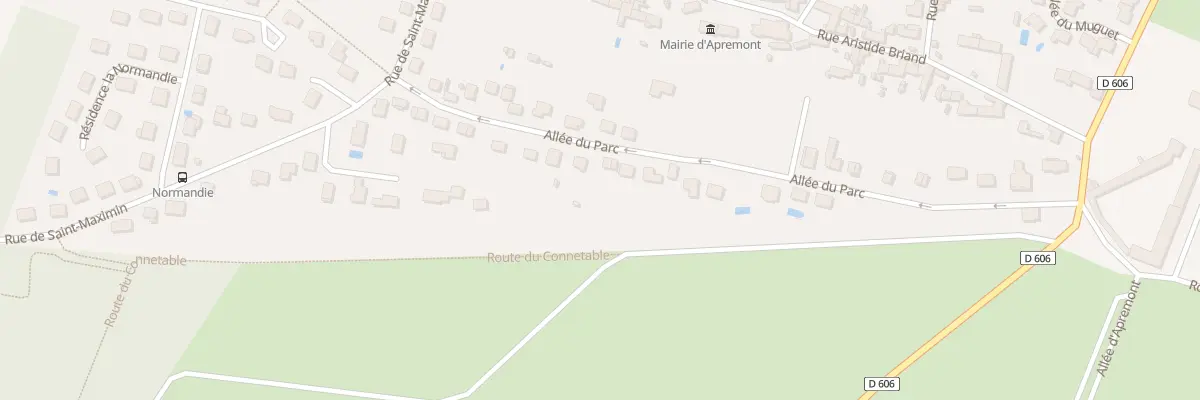 Plan du 15 All du Parc à Apremont