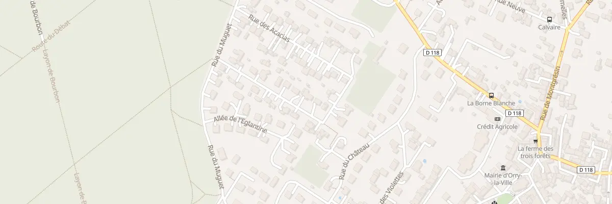 Plan du 38 Rue des Acacias à Orry-la-Ville