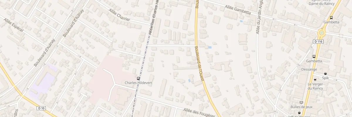 Plan du 5 All des Petites Villas au Raincy