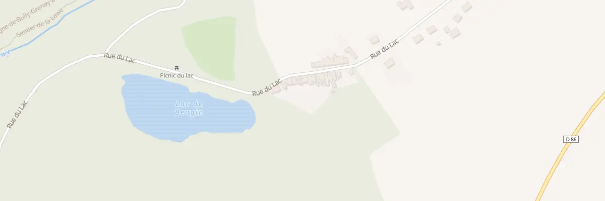 Plan du 34 Rue du Lac à Beugin