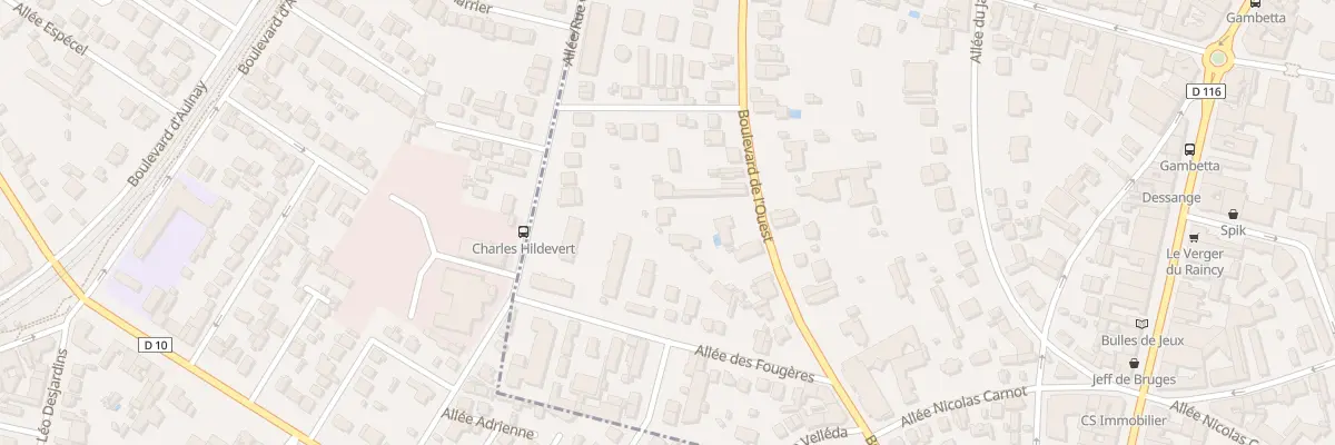 Plan du 31B Bd de l’Ouest au Raincy