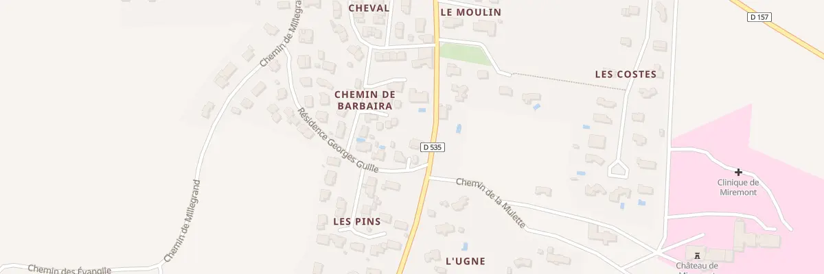 Plan du 1 Che de Sainte Eulalie à Badens