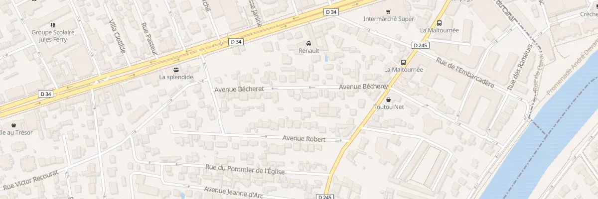 Plan du 13 Av Bécheret au Perreux-sur-Marne