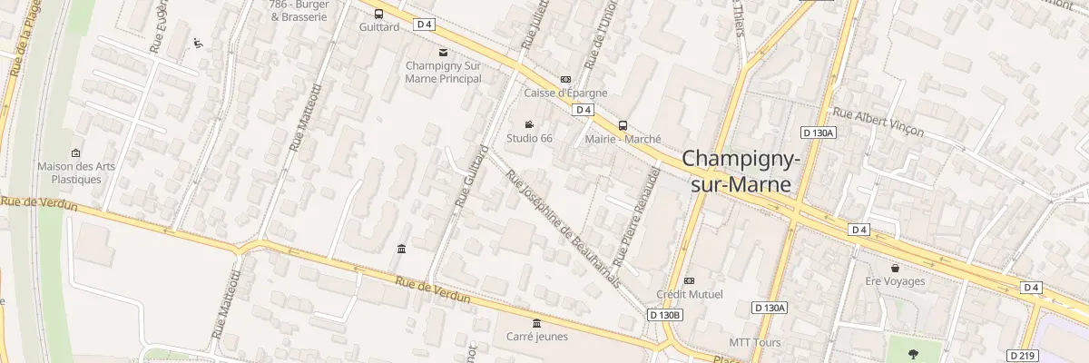 Plan du 5 Rue Joséphine de Beauharnais à Champigny-sur-Marne