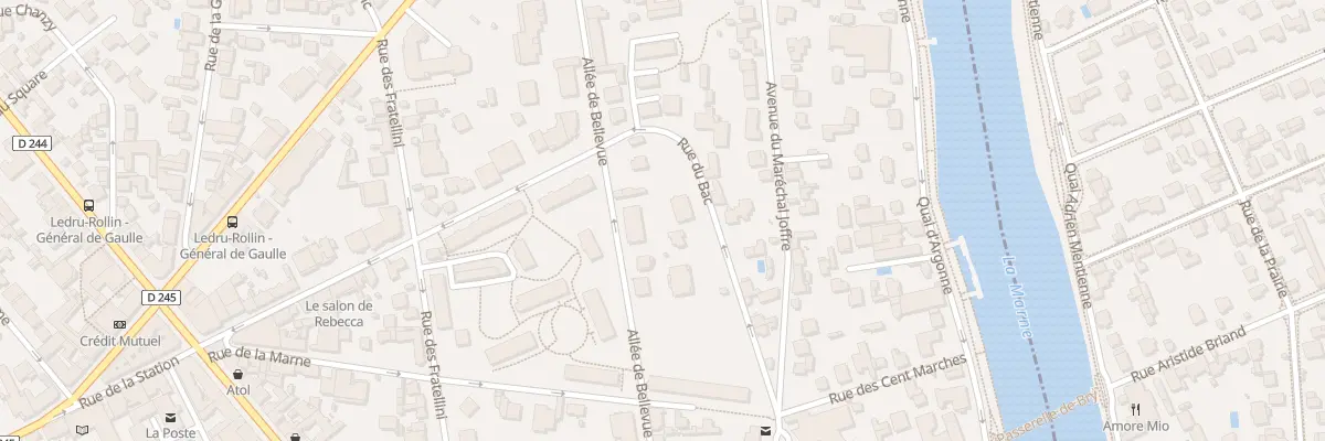 Plan du 38T All de Bellevue au Perreux-sur-Marne