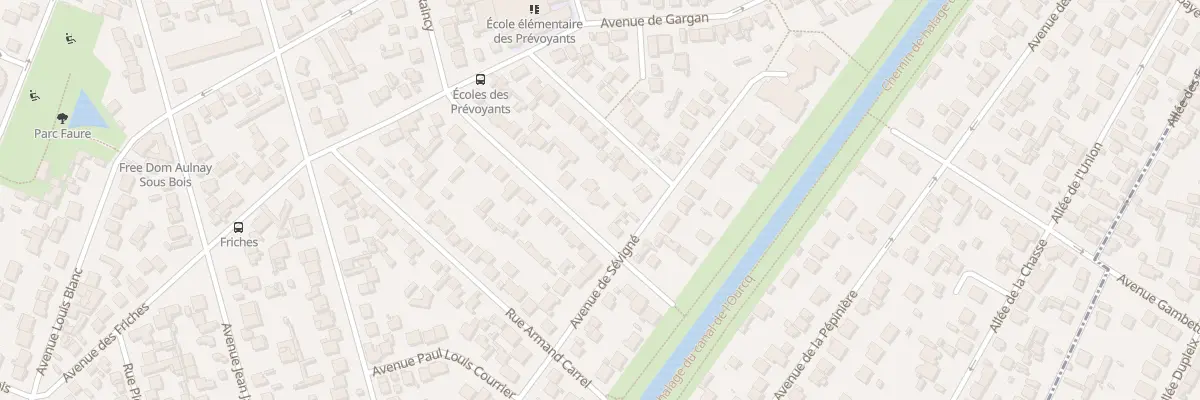 Plan du 57 Av du Raincy à Aulnay-sous-Bois