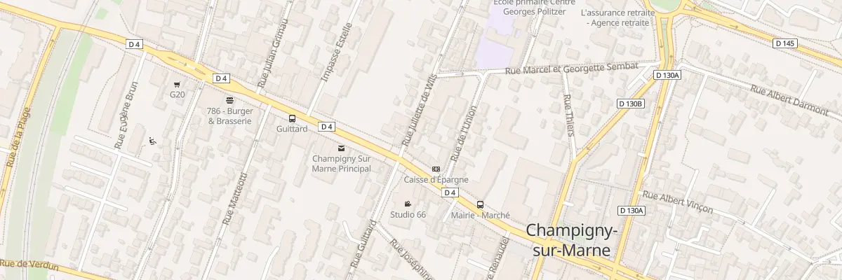 Plan du 2B Rue Juliette de Wils à Champigny-sur-Marne
