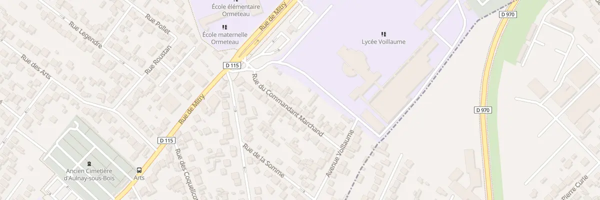 Plan du 11 Av du Cdt Marchand à Aulnay-sous-Bois