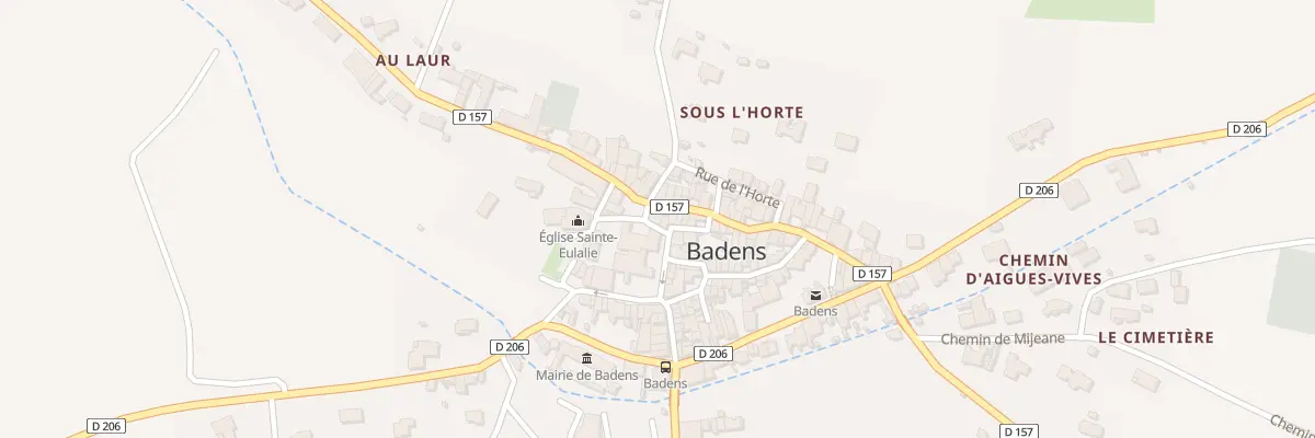 Plan du 83 Le Village à Badens