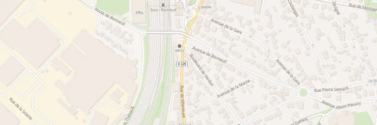 Plan du 2B Bd de Verdun à Sucy-en-Brie