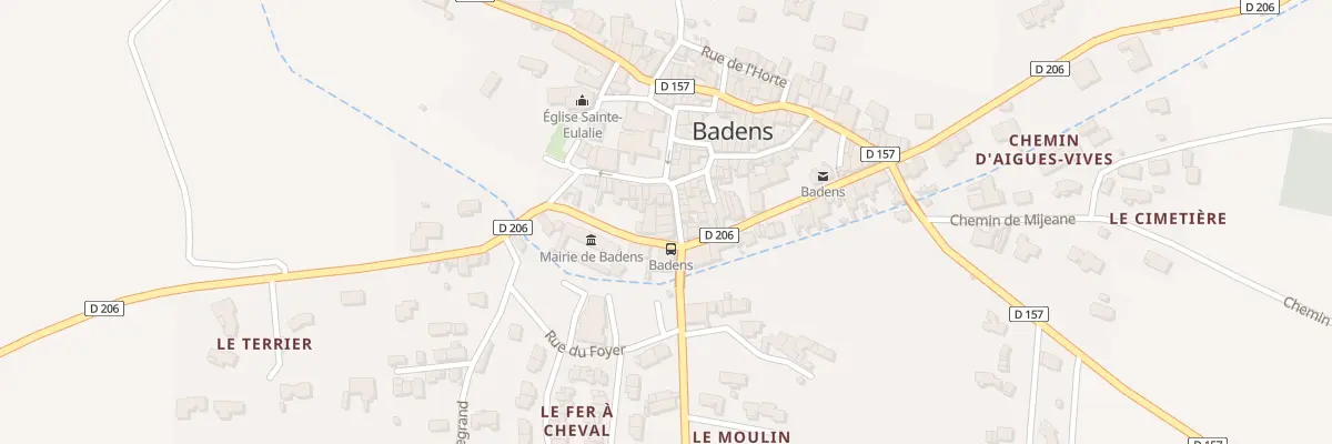 Plan du 6 Rue du Centre à Badens