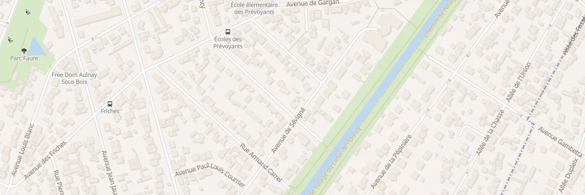 Plan du 59 Av du Raincy à Aulnay-sous-Bois