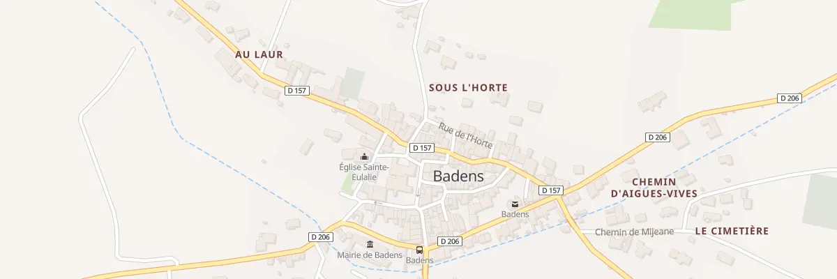Plan du 2 Che des Aspres à Badens