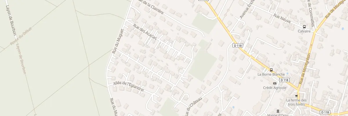 Plan du 26 Rue des Acacias à Orry-la-Ville