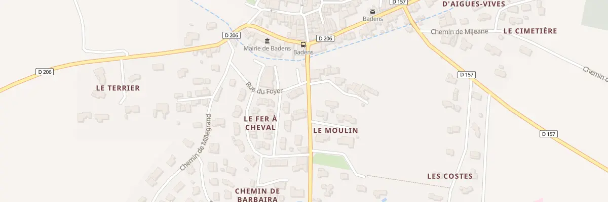 Plan du 1 Rue du Fer à Cheval à Badens