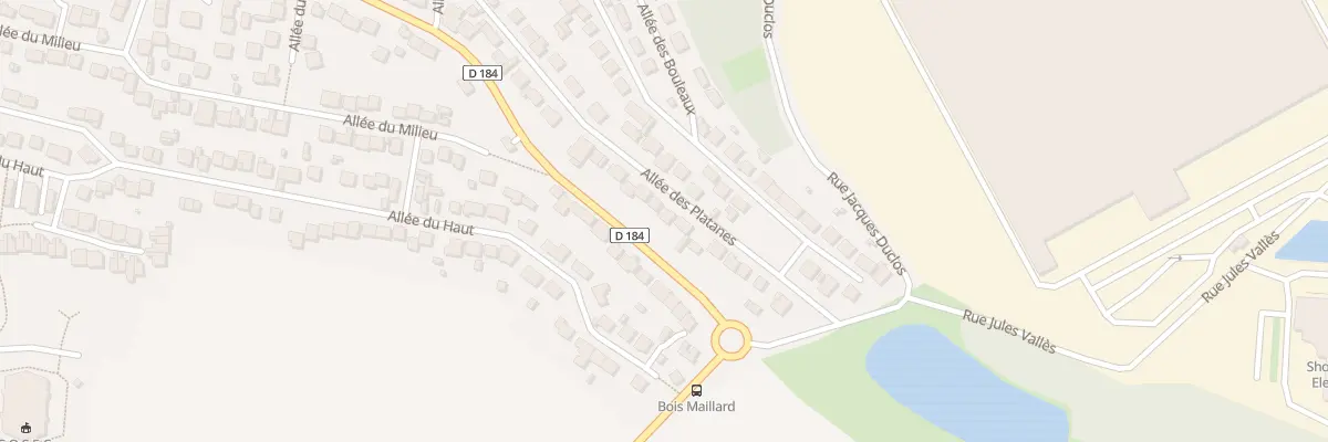 Plan du 14 All des Platanes à Marly-la-Ville