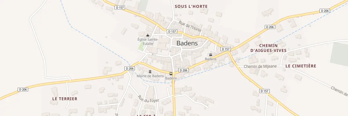 Plan du 2 Rue Basse à Badens