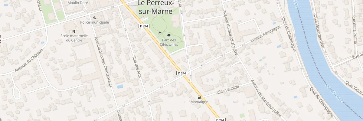 Plan du 88 Av du Général de Gaulle au Perreux-sur-Marne