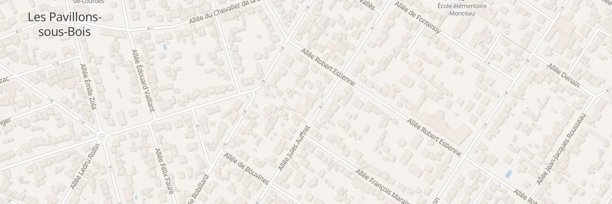 Plan du 53 All Jules Auffret aux Pavillons-sous-Bois