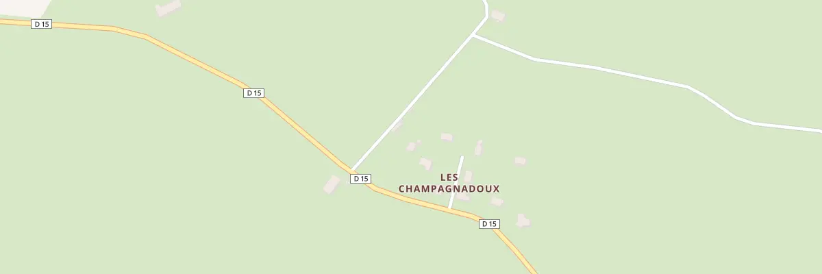 Plan du 1 Les Champagnadoux à Vebret