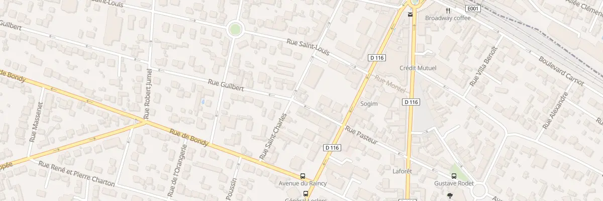 Plan du 8 Rue Guilbert à Villemomble